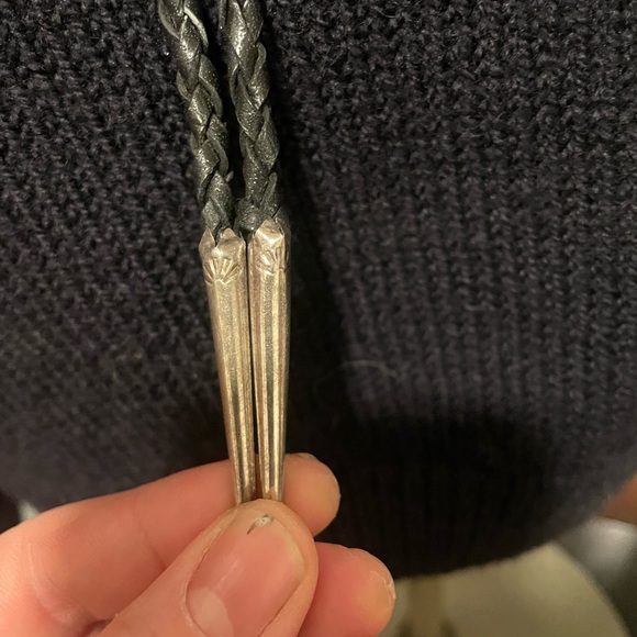 Wayne Chaeta turquoise and coral western bolo tie - Picture 4 of 5